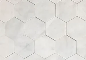 Helsinki Large Hexagon Polished Marble Mosaic